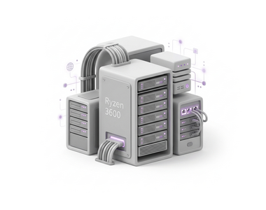 Dedicated server Ryzen 3600 / 64 GB / 2x512 GB SSD from AdminVPS, Processor (CPU): Ryzen 3600, Primary Drive Capacity (GB): 512