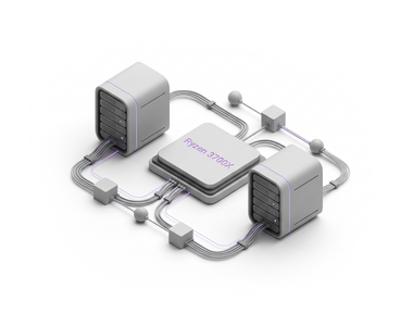Dedicated server Ryzen 3700X / 64 GB / 2x8000 GB by AdminVPS, Processor (CPU): Ryzen 3700X, Primary Drive Capacity (GB): 8000