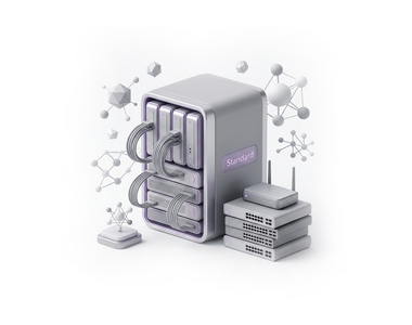 Standard 5.0 - Virtual Private Server (VPS) by AdminVPS, Base processor frequency (GHz): 5.0, Primary Drive Capacity (GB): 100