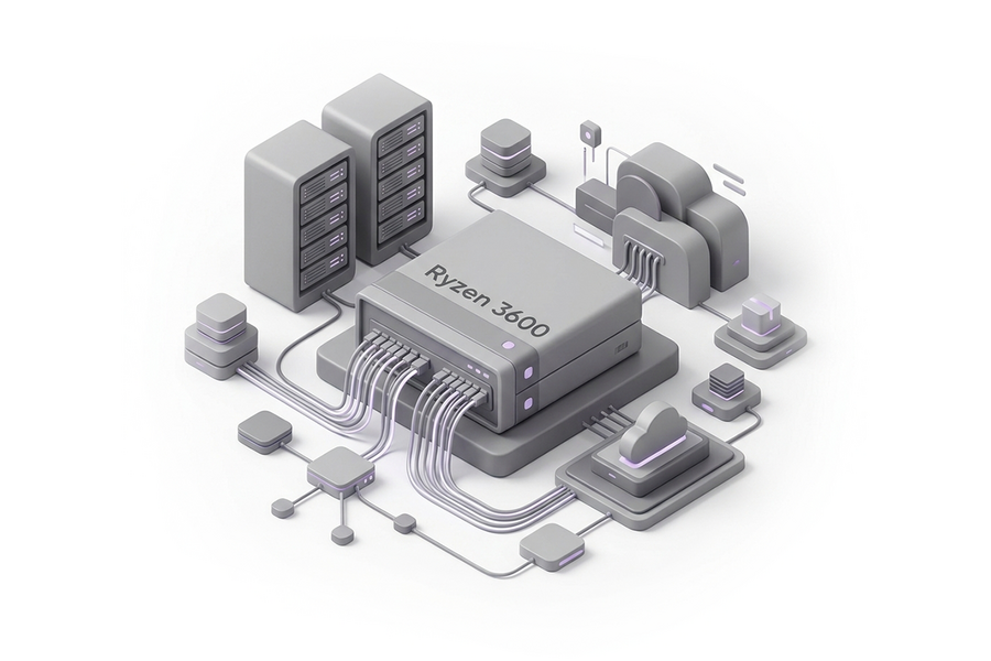Dedicated server Ryzen 3600 / 64 GB / 2x500 GB NVMe from AdminVPS, Processor (CPU): Ryzen 3600, Primary Drive Capacity (GB): 500