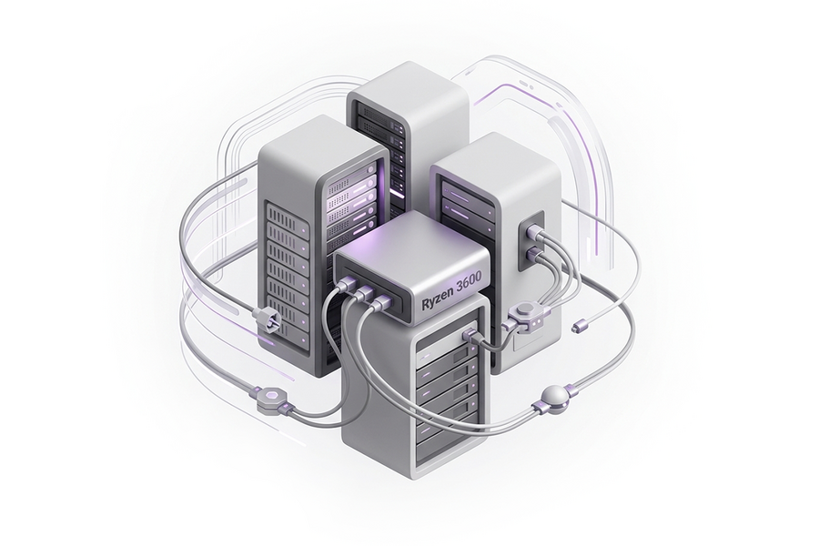 Dedicated server Ryzen 3600 / 64 GB / 2x2000 GB from AdminVPS, Processor (CPU): Ryzen 3600, Primary Drive Capacity (GB): 2000