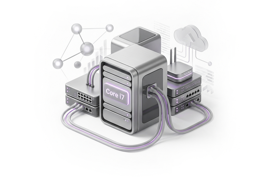 Dedicated server Core i7 7700 / 64 GB / 2x512 GB SSD by AdminVPS, Processor (CPU): Core i7 7700, Primary Drive Capacity (GB): 512